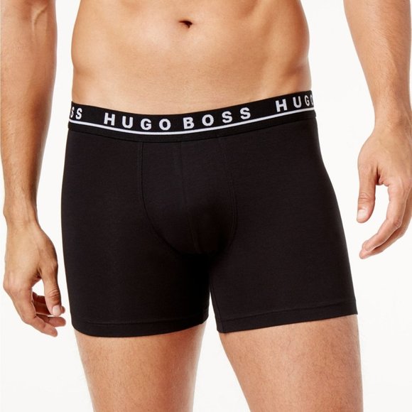 Hugo BOSS Boxer Briefs 3 Pack Cotton Stretch - New In Box - Picture 3 of 4